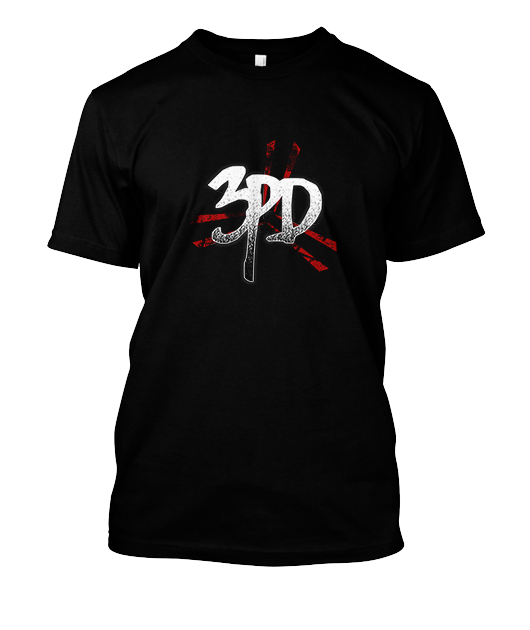 3PD Black t-shirt